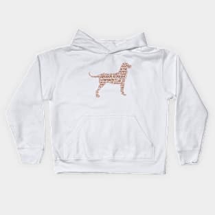 Labrador Retriever - Word Art Design Kids Hoodie